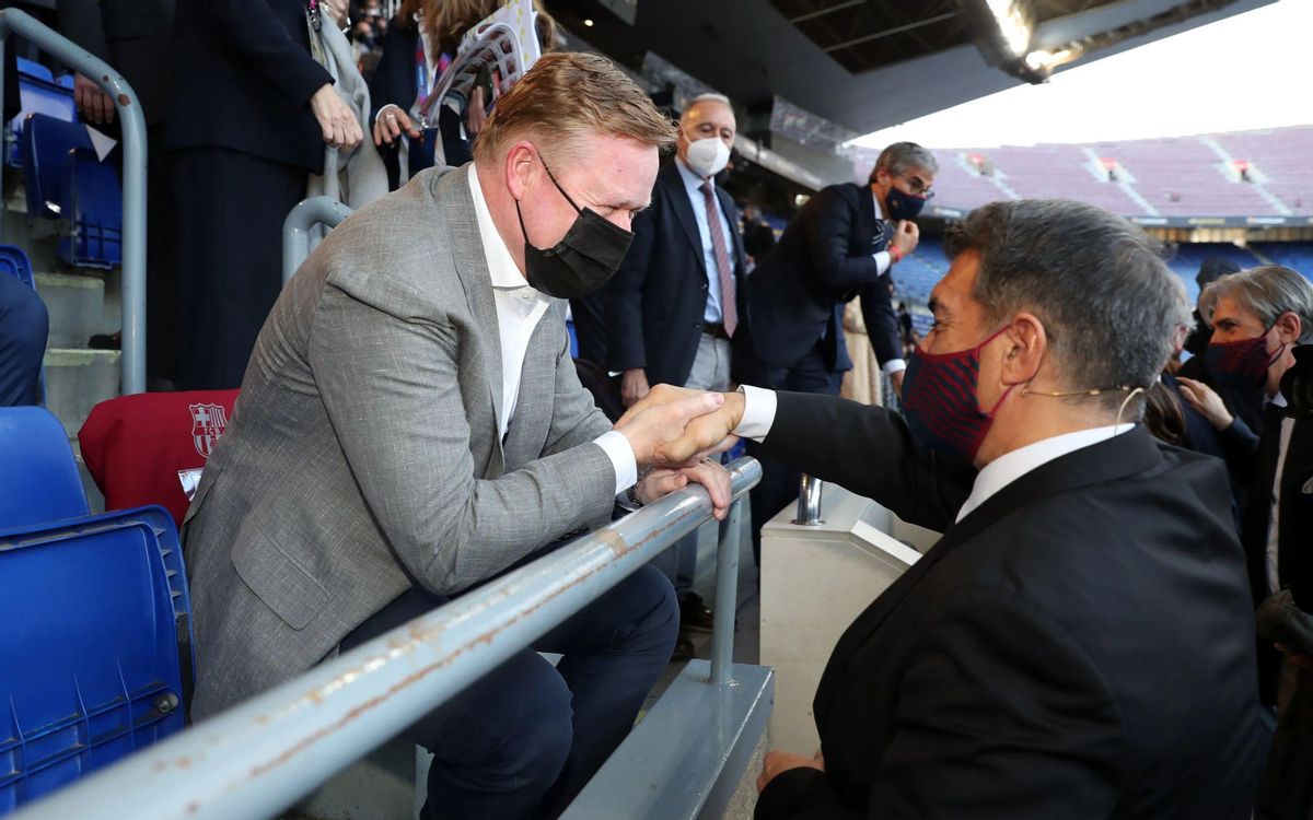 Laporta es reuneix amb Koeman Laporta es reuneix amb Koeman