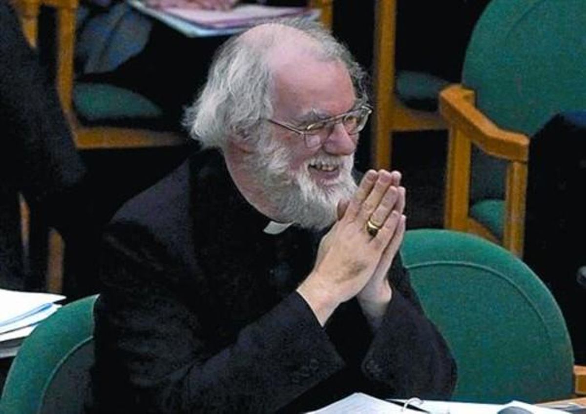 Rowan Williams, primado de la Iglesia anglicana, durante un sínodo. Rowan Williams, primado de la Iglesia anglicana, durante un sínodo.