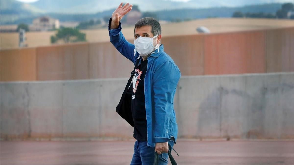 Jordi Sànchez sale de la prisión de Lledoners en un permiso, el pasado 1 de junio Jordi Sànchez sale de la prisión de Lledoners en un permiso, el pasado 1 de junio