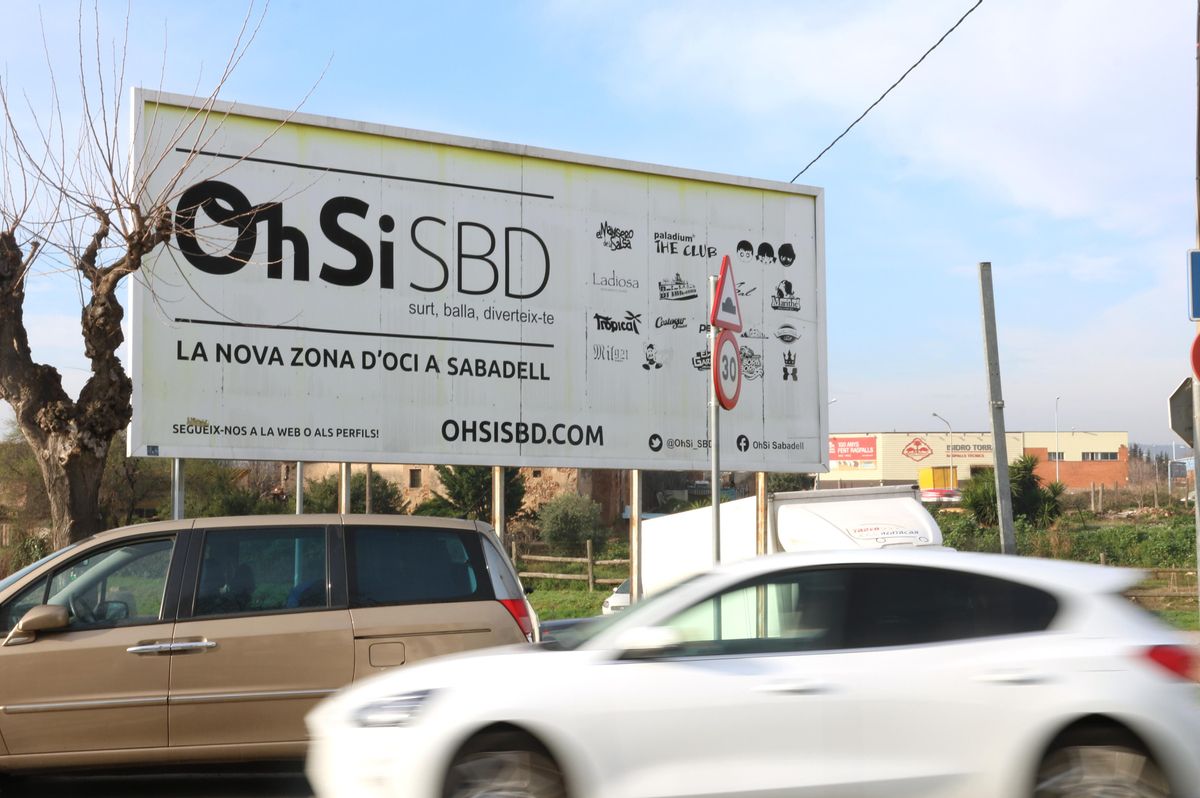 Cartel que recoge las antiguas discotecas de la Zona Hermética de Sabadell Cartel que recoge las antiguas discotecas de la Zona Hermética de Sabadell