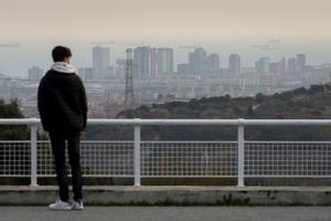 Episodio de alta contaminación en Catalunya el pasado 6 de marzo. En la imagen, la ciudad de Barcelona.