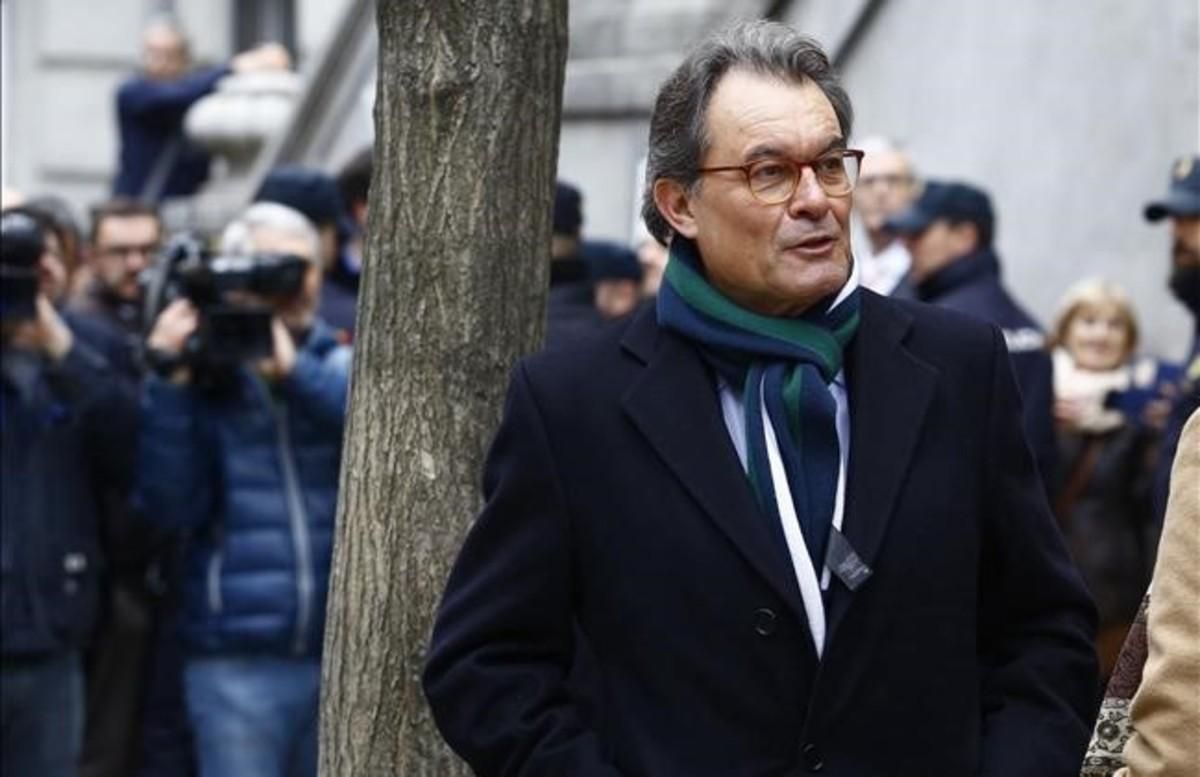 El expresidente de la Generalitat Artur Mas, el pasado 27 de febrero en Madrid. El expresidente de la Generalitat Artur Mas, el pasado 27 de febrero en Madrid.