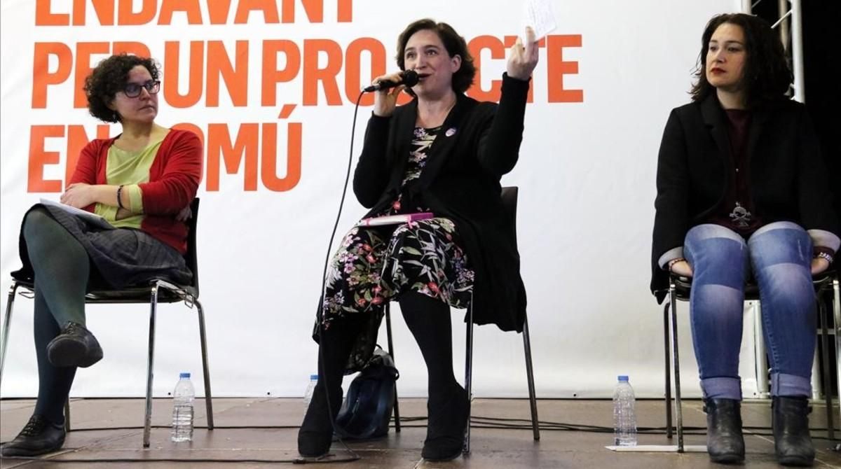 Colau pide a Podem confluencia estable en lugar de coaliciones Colau pide a Podem confluencia estable en lugar de coaliciones