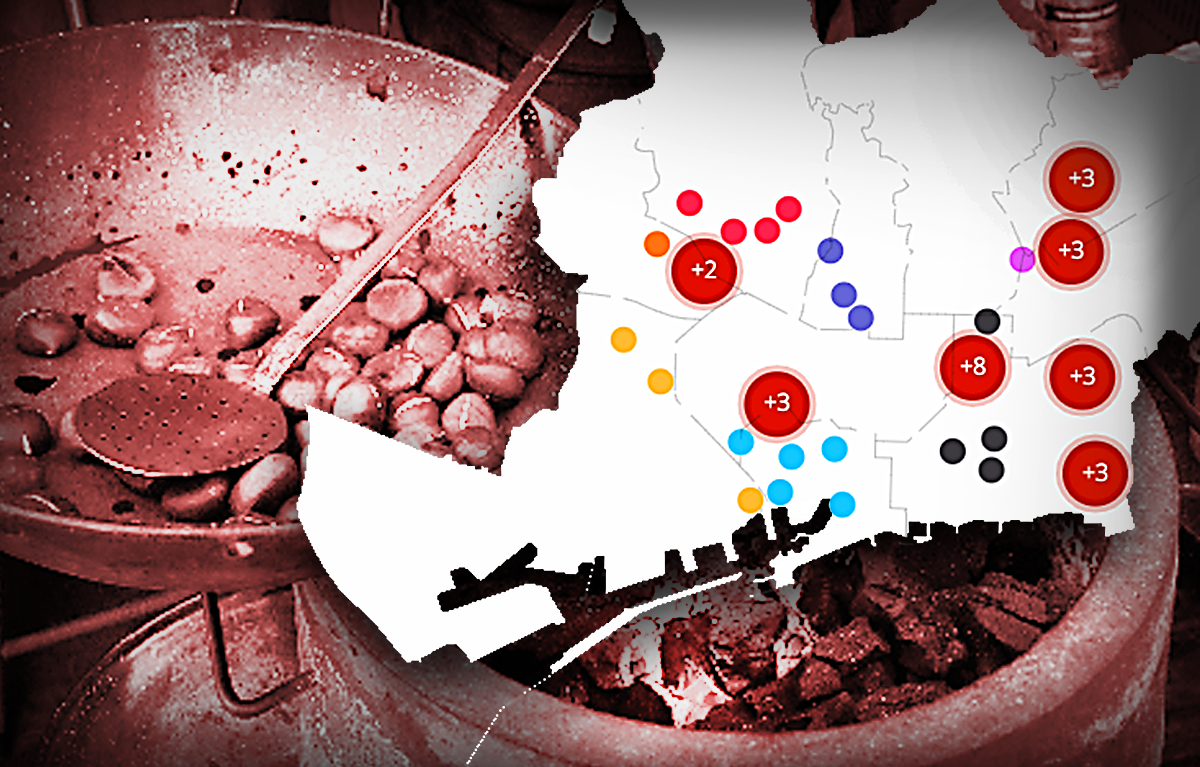 Mapa de los puestos de castañas en Barcelona para la Castanyada 2021 Mapa de los puestos de castañas en Barcelona para la Castanyada 2021