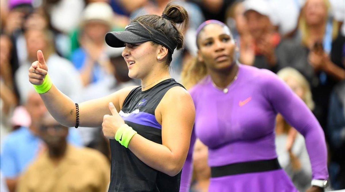 Serena naufraga davant d'Andreescu, nova reina de Nova York