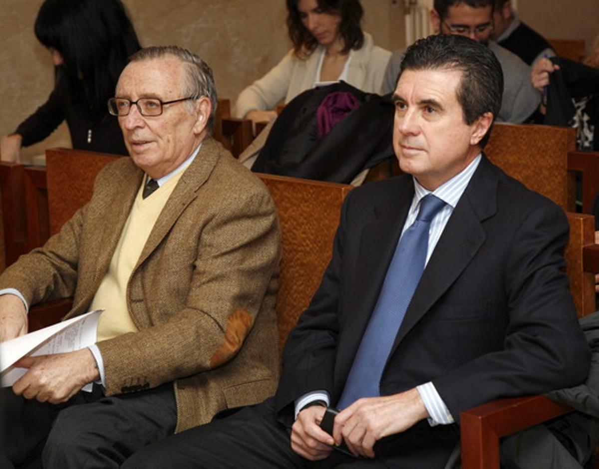 Jaume Matas (derecha), junto al periodista Antonio Alemany.