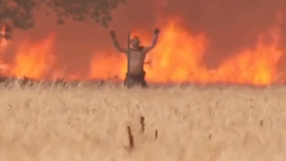 Vídeo | La dramàtica fugida en flames d’un veí en l’incendi de Zamora