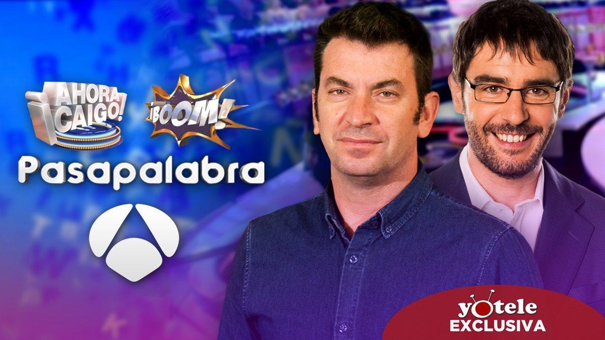 Los planes de Antena 3 con 'Ahora Caigo' y 'Boom' tras la llegada de 'Pasapalabra'