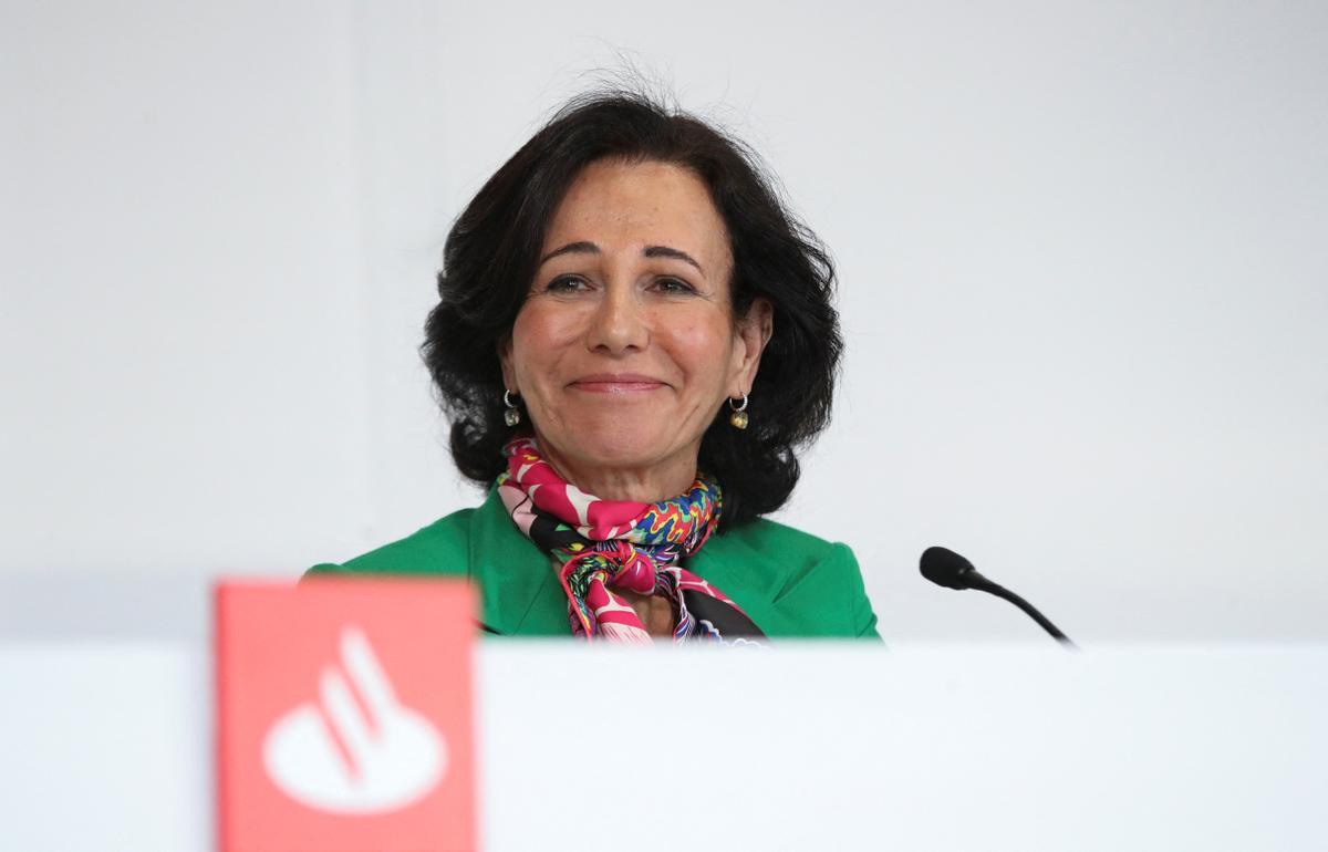 La presidenta del Santander, Ana Botín, durante la presentación de resultados de 2022