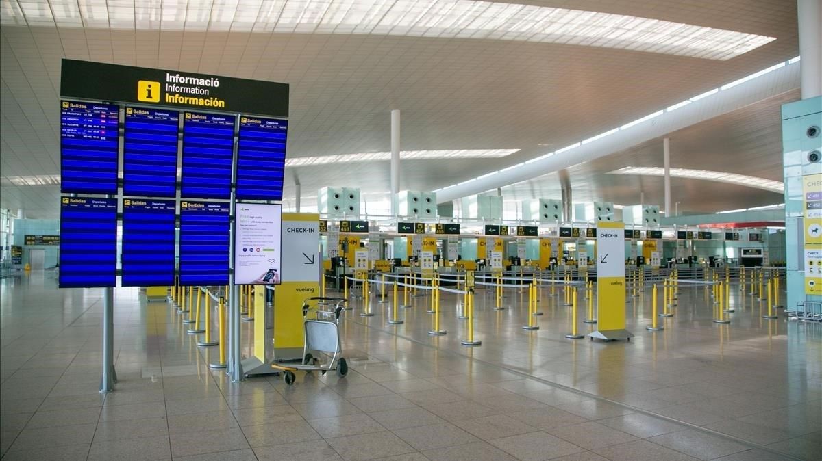 La Terminal 1 del Aeropuerto de Barcelona, este lunes 11 de mayo La Terminal 1 del Aeropuerto de Barcelona, este lunes 11 de mayo