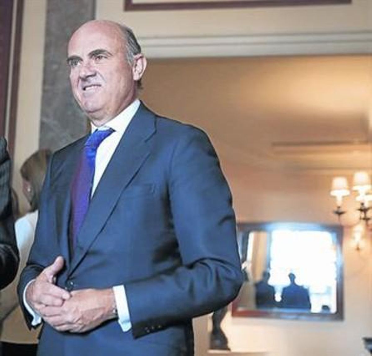 Guindos durante un acto al que asistió esta semana en Barcelona. Guindos durante un acto al que asistió esta semana en Barcelona.