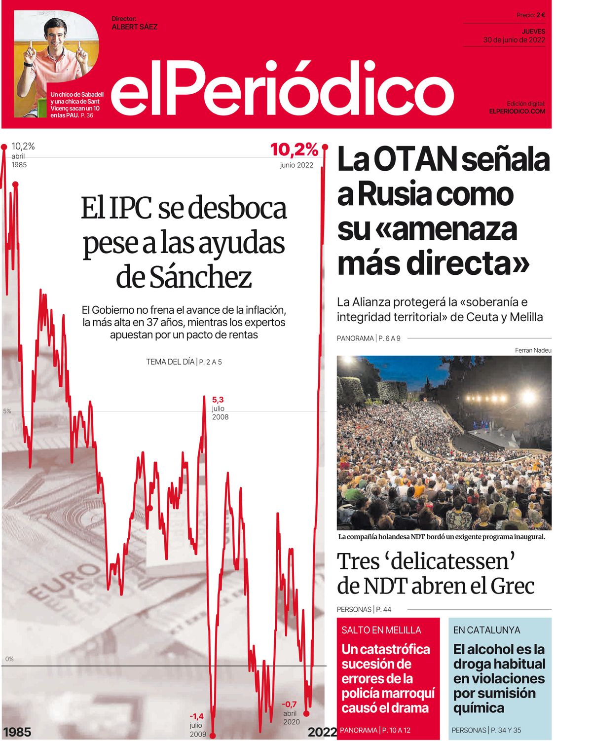 Portada del 30 de junio de 2022 Portada del 30 de junio de 2022