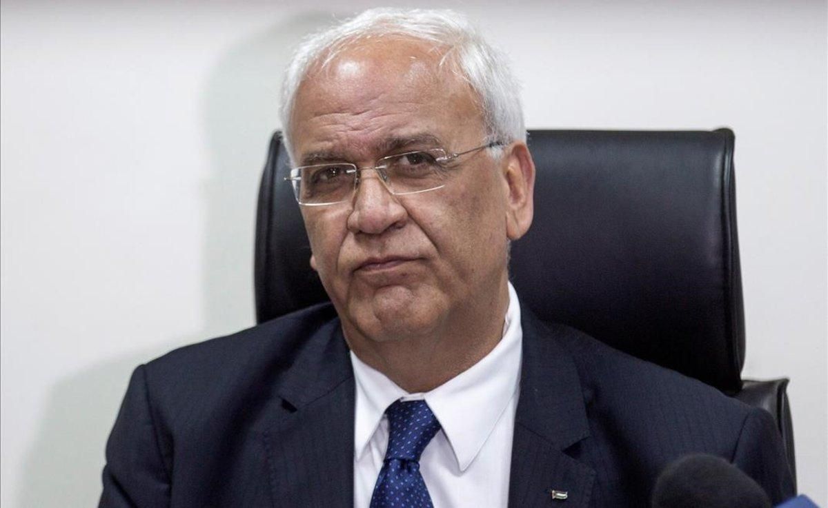 El secretario general de la Organización para la Liberación de Palestina (OLP), Saeb Erekat. El secretario general de la Organización para la Liberación de Palestina (OLP), Saeb Erekat.