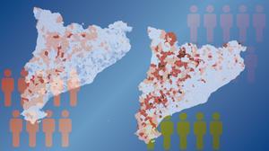 Els mapes de la Catalunya buidada