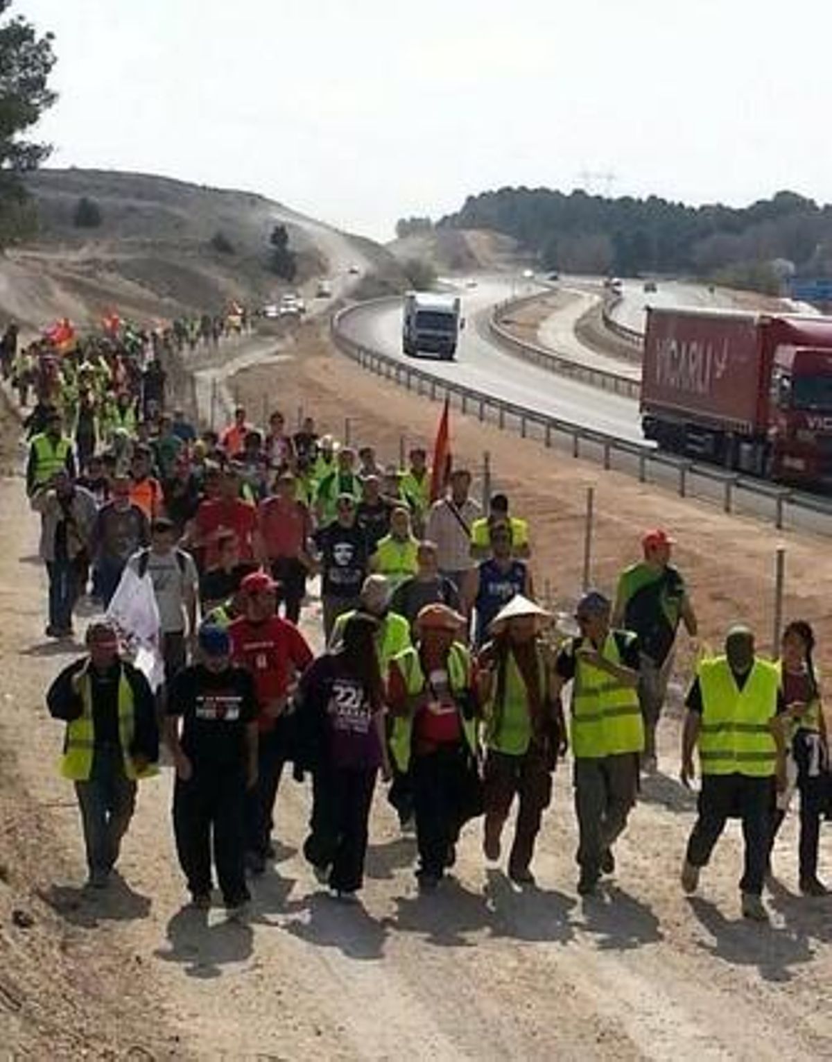 Marcha por la Dignidad, esta semana (la columna Murcia-Valencia). Marcha por la Dignidad, esta semana (la columna Murcia-Valencia).