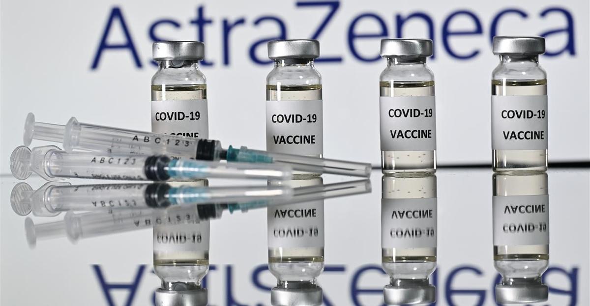 Una imagen de la vacuna contra el covid-19 de la compañía farmacéutica británica AstraZeneca.