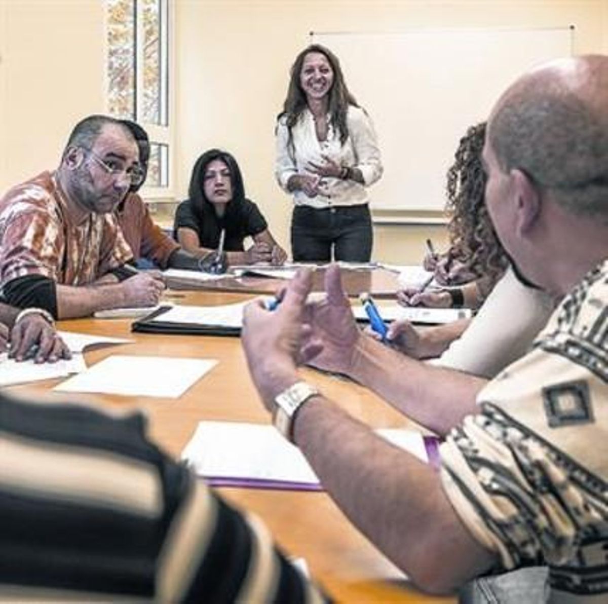 Clase en Barcelona Activa para buscar empleo en internet. Clase en Barcelona Activa para buscar empleo en internet.