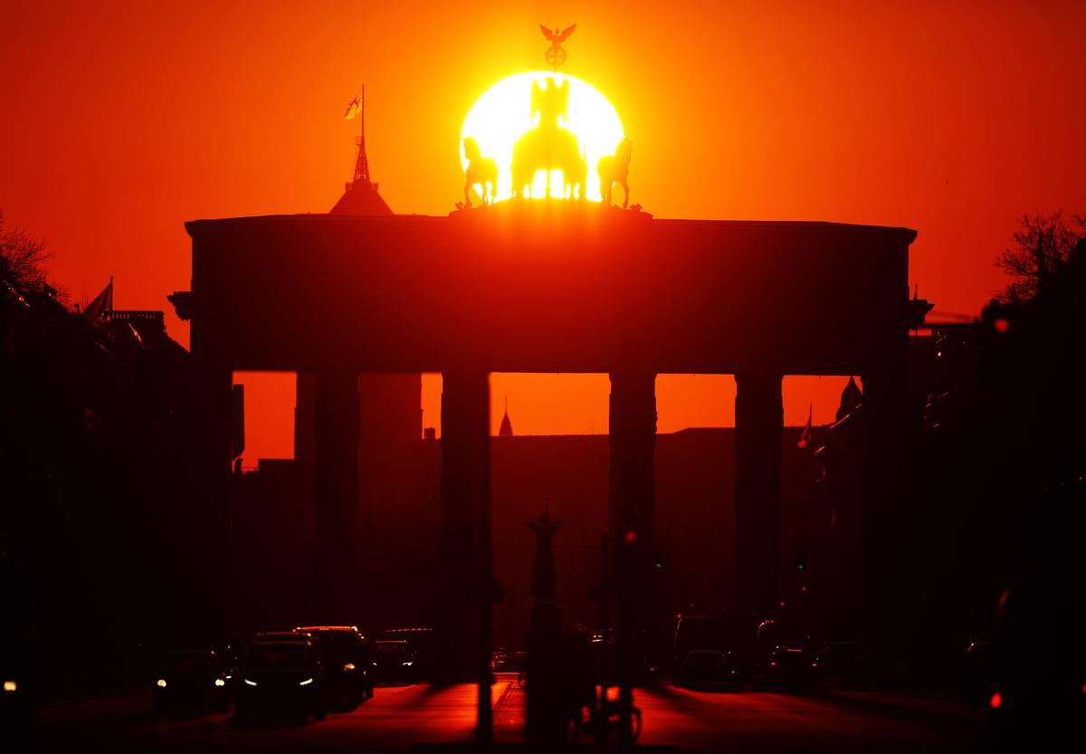 Imagen de la puerta de Brandenburgo, en Berlín.