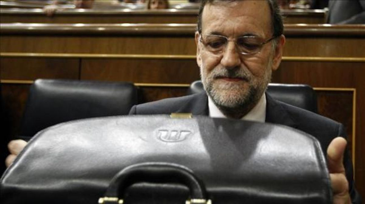 Mariano Rajoy, en el Congreso. Mariano Rajoy, en el Congreso.