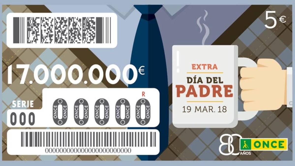 Sorteo de la ONCE del Día del Padre. Sorteo de la ONCE del Día del Padre.