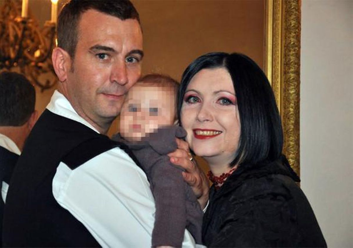 David Haines, con su mujer, Dragana, y una de sus hijas. David Haines, con su mujer, Dragana, y una de sus hijas.