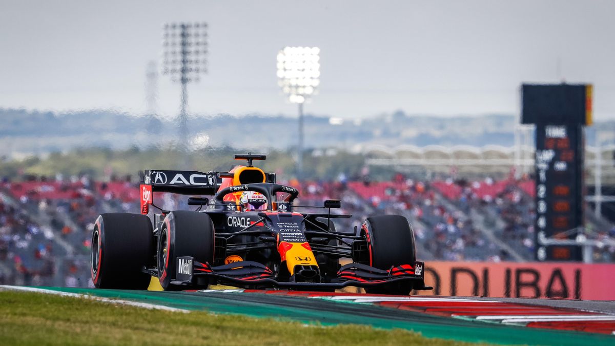 Verstappen, durante la sesión de calificación de Austin. Verstappen, durante la sesión de calificación de Austin.