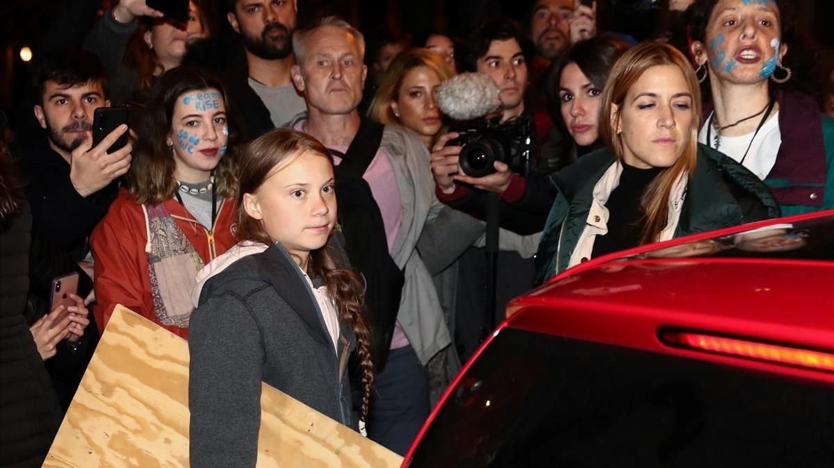 Greta Thunberg participa en la marcha de protesta por el cambio climático en Madrid. Greta Thunberg participa en la marcha de protesta por el cambio climático en Madrid.
