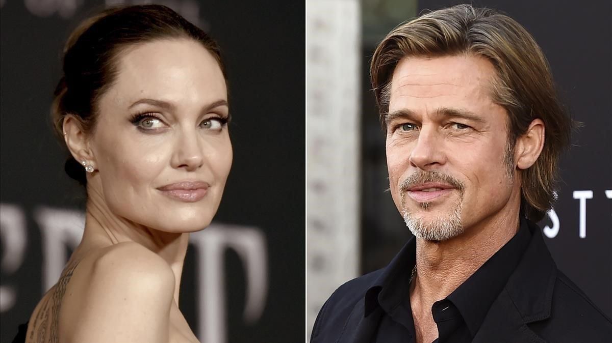 Un montaje con fotos de Angelina Jolie y Brad Pitt. Un montaje con fotos de Angelina Jolie y Brad Pitt.