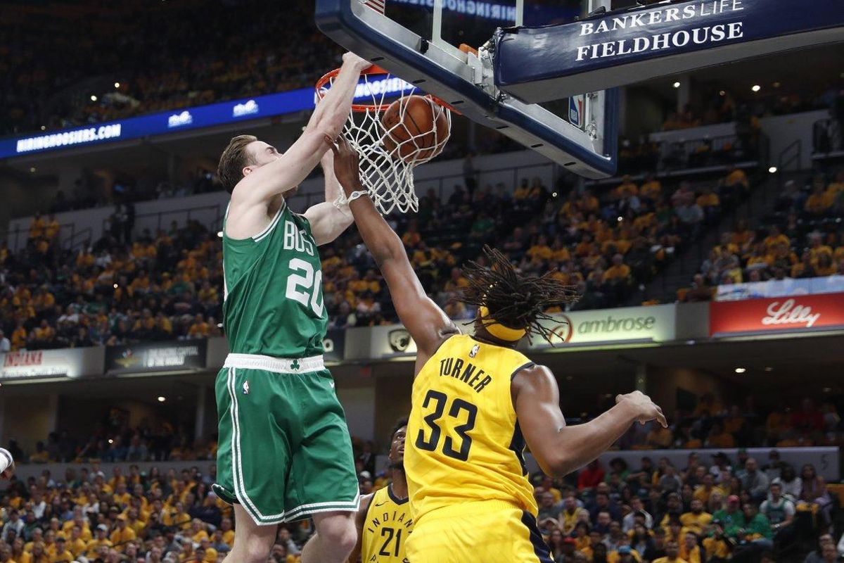 El alero Gordon Hayward de los Celtics de Boston. El alero Gordon Hayward de los Celtics de Boston.