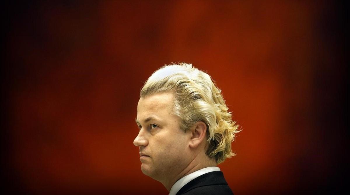 El político ultraderechista holandés, Geert Wilders, en el parlamento nacional en una imagen de archivo. 