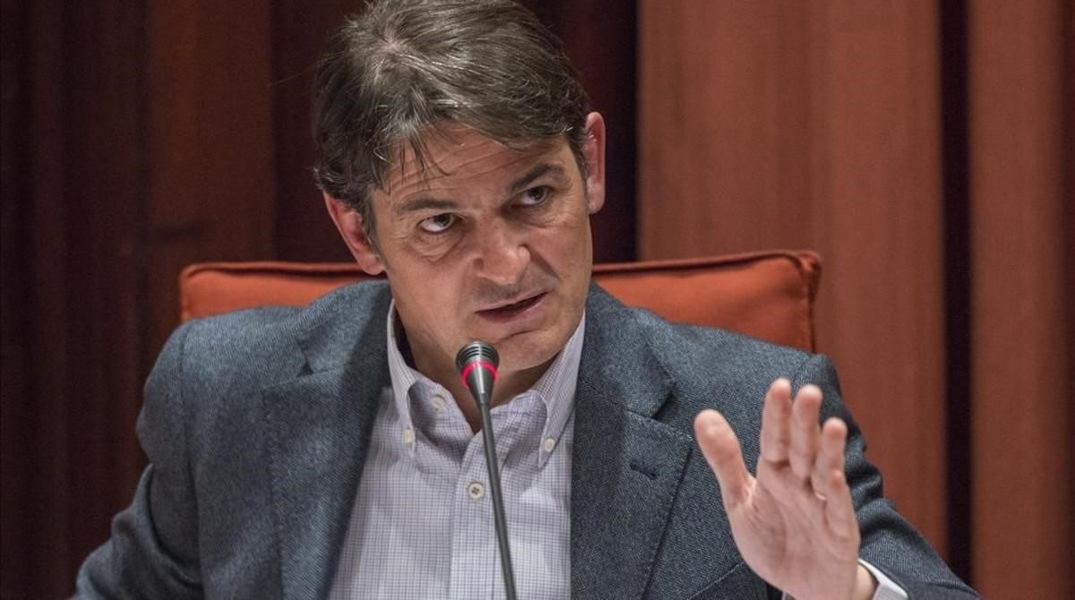 Oriol Pujol Ferrusola, en la comisión antifraude del Parlament, en marzo del 2015. Oriol Pujol Ferrusola, en la comisión antifraude del Parlament, en marzo del 2015.