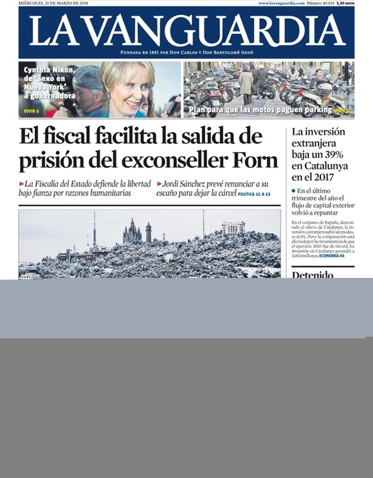 La orden del fiscal del reino de pedir la liberación de Forn escuece en Madrid