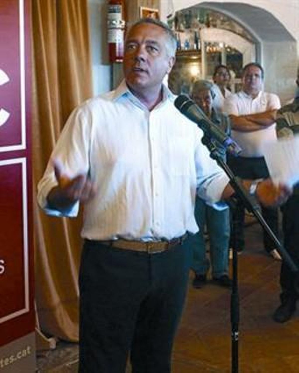 Pere Navarro, líder del PSC, el pasado miércoles en Palafrugell. Pere Navarro, líder del PSC, el pasado miércoles en Palafrugell.