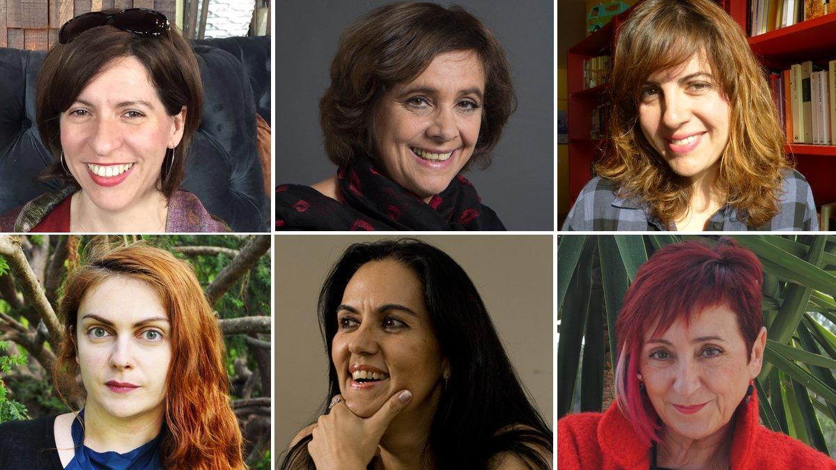 De izquierda a derecha y de arriba a abajo, Cristina Jurado, Ana María Shua, Laura Fernández, Sofía Rhei, Jacinta Escudos y Elia Barceló.