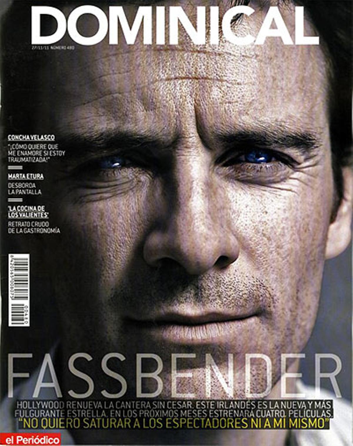Michael Fassbender, en la portada de ’Dominical’.