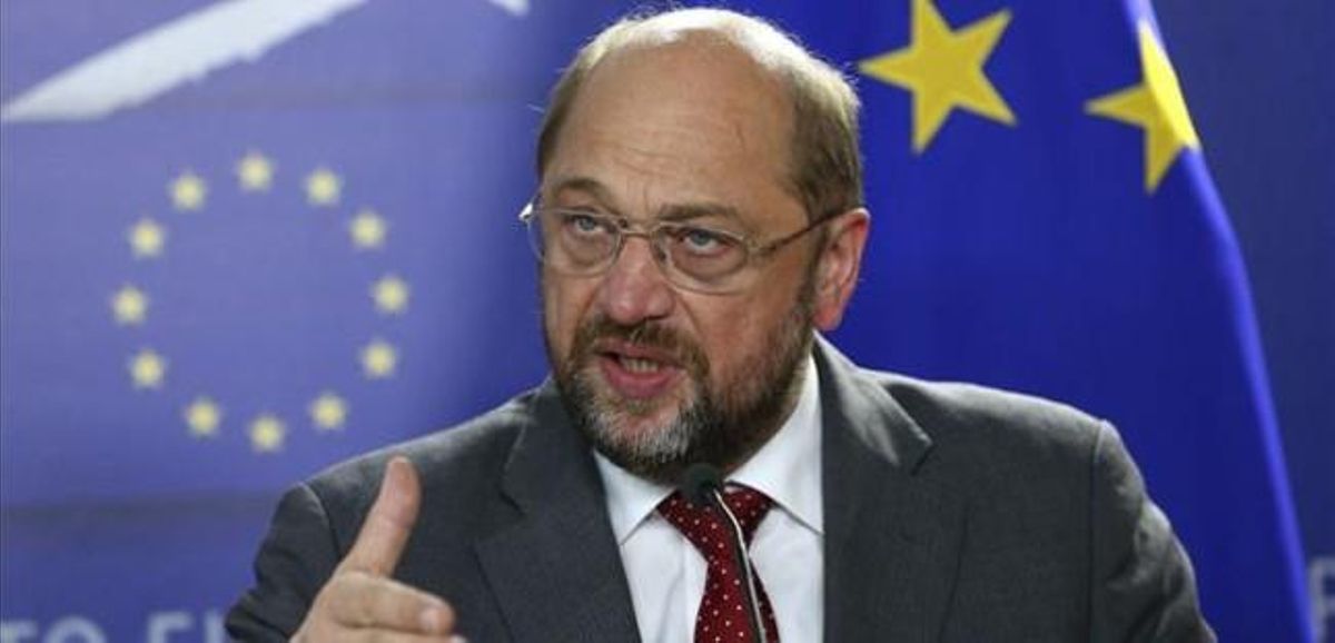 El presidente del Parlamento Europeo, Martin Schulz, este martes. El presidente del Parlamento Europeo, Martin Schulz, este martes.