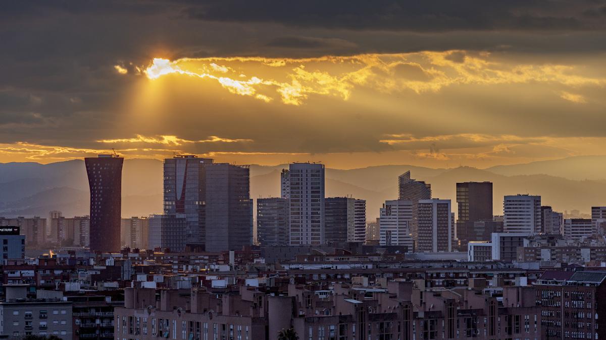 El ’skyline’ del distrito económico de L’Hospitalet de Llobregat.