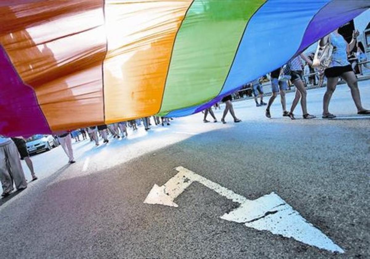 Manifestación reivindicativa del orgullo gay.