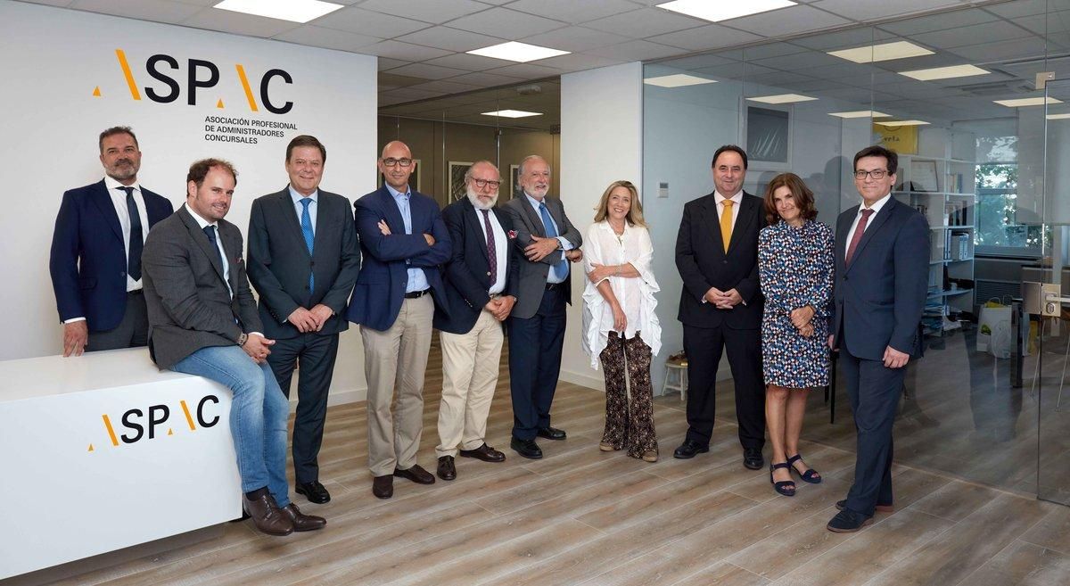 Miembros de la Junta de la Asociación Profesional de Administradores Concursales (Aspac). Miembros de la Junta de la Asociación Profesional de Administradores Concursales (Aspac).