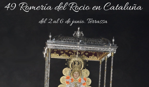 Parte del cartel de la 49a Romería del Rocío en Catalunya, que se celebra en Terrassa.