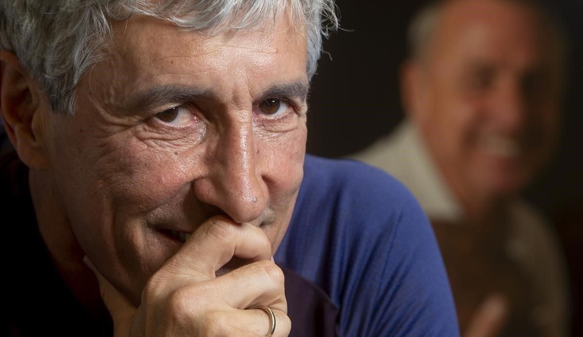 Quique Setién, tras la reciente entrevista con El Periódico. Quique Setién, tras la reciente entrevista con El Periódico.