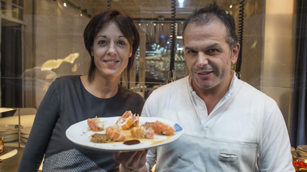 Una propuesta del restaurante Alkimia. Lo explican Jordi Vilà y Sonia Profitós.
