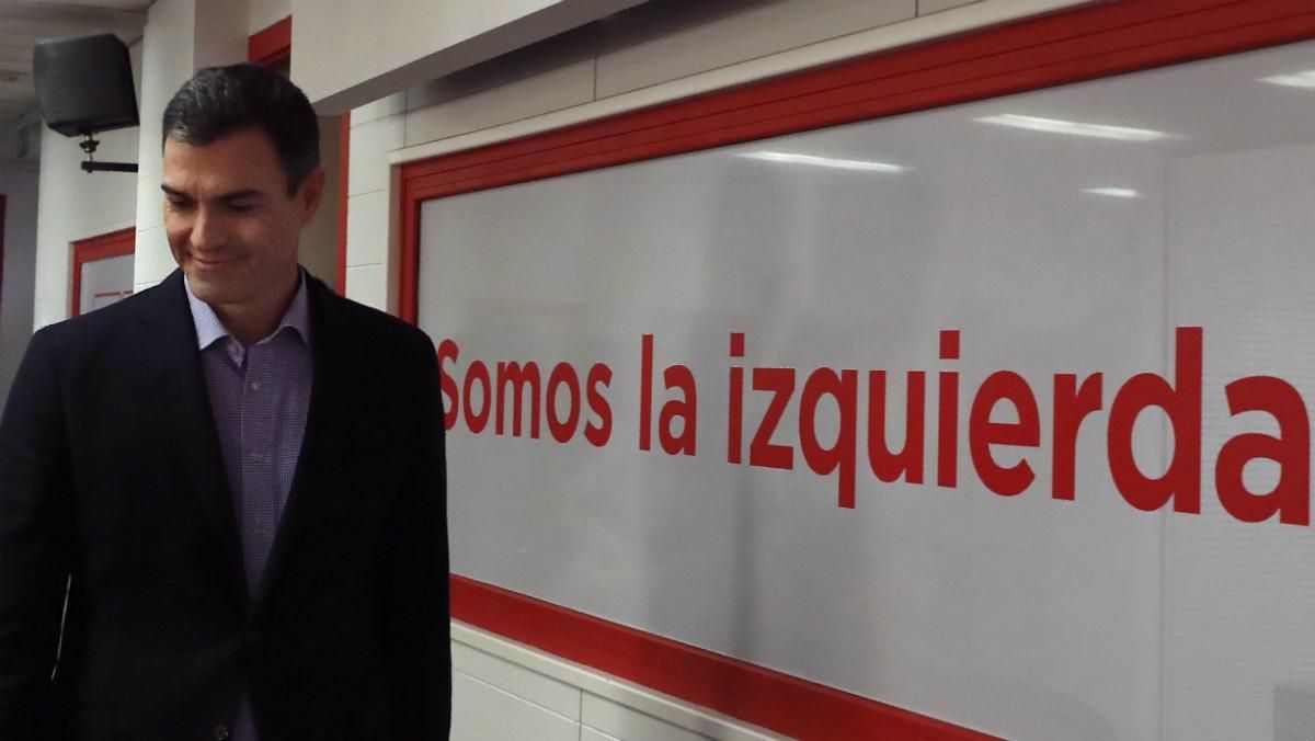 Pedro Sánchez, tras la Ejecutiva Federal de este lunes. Pedro Sánchez, tras la Ejecutiva Federal de este lunes.