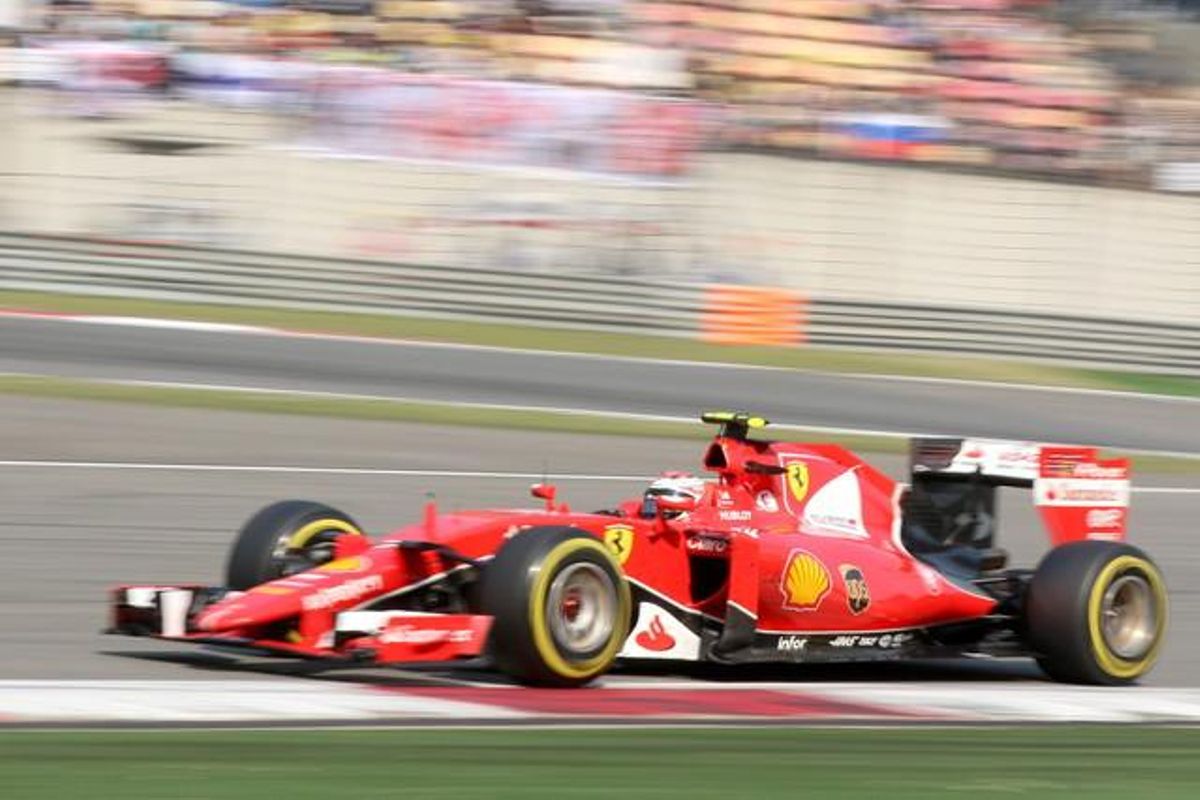 Raikkonen en el Gran Premio de China. Raikkonen en el Gran Premio de China.