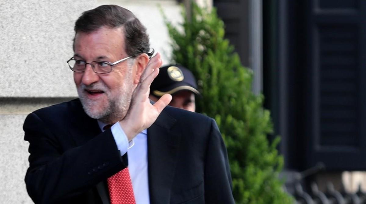 El presidente del Gobierno, Mariano Rajoy, el pasado 12 de julio llegando al Congreso.