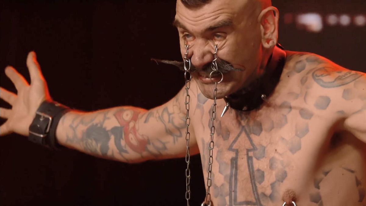 El faquir Barón del Universo (’Got talent’). El faquir Barón del Universo (’Got talent’).