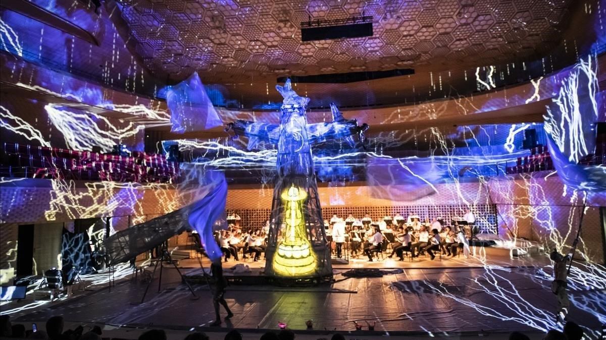 Una imagen de ’Pastoral for the planet’, homenaje a Beethoven dirigido por Carlus Padrissa, de La Fura dels Baus Una imagen de ’Pastoral for the planet’, homenaje a Beethoven dirigido por Carlus Padrissa, de La Fura dels Baus