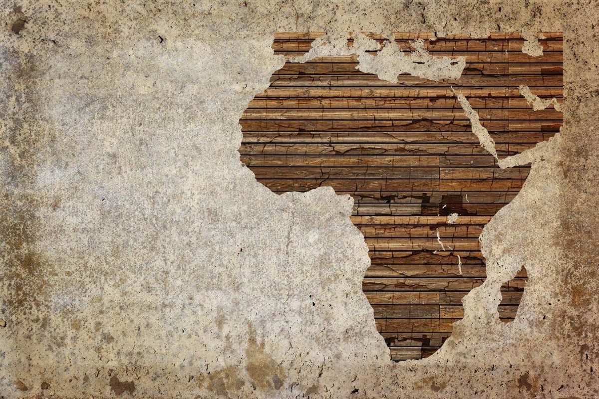 Un mapa de África. Un mapa de África.