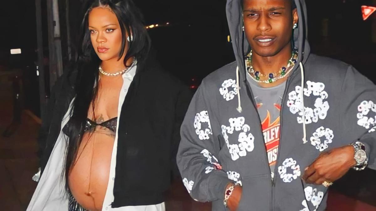 Rihanna y A$AP Rocky a la salida del restaurante Giorgio Baldi de Santa Monica, tras una cena juntos.