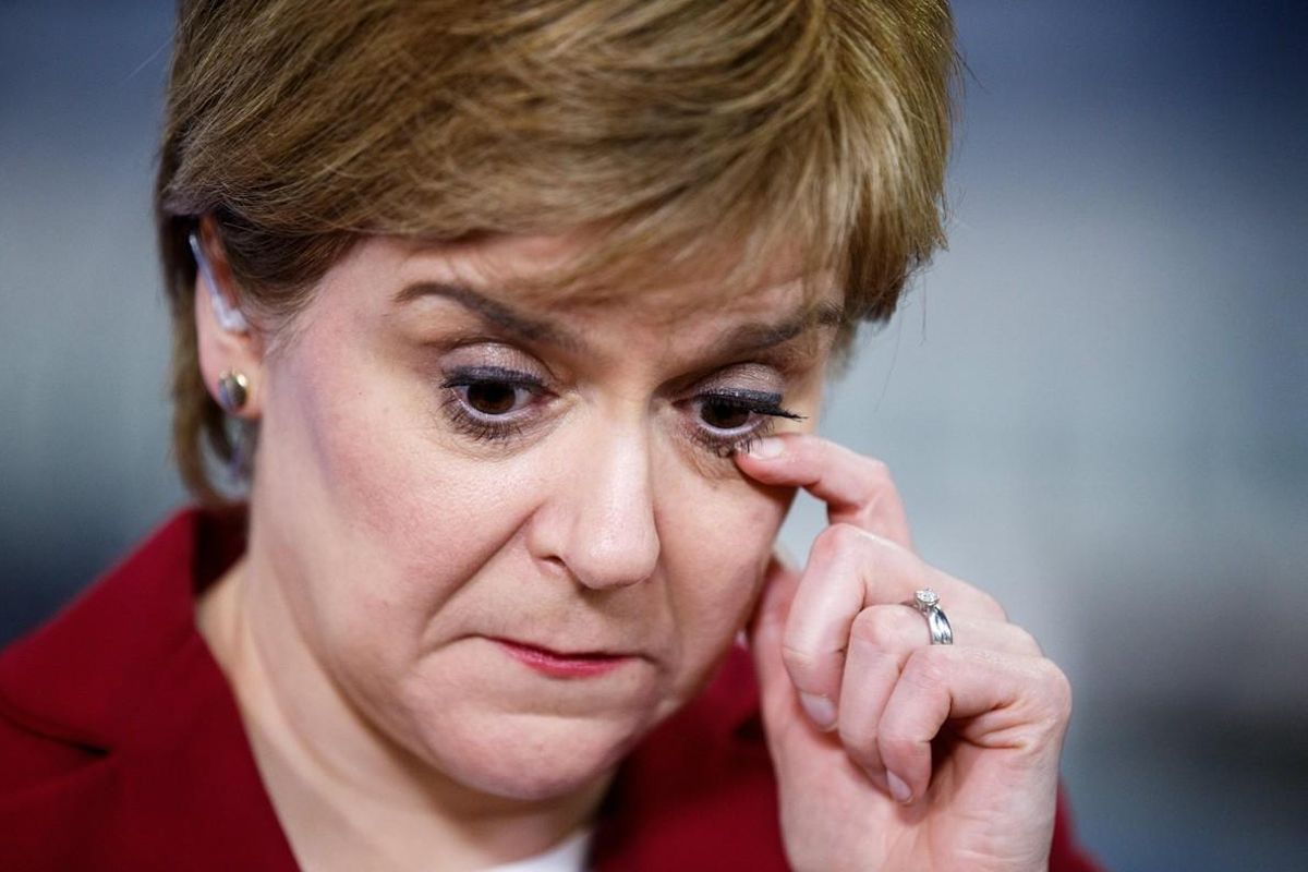 La líder del Partido Nacional Escocés (SNP), Nicola Sturgeon, tras conocer los resultados. La líder del Partido Nacional Escocés (SNP), Nicola Sturgeon, tras conocer los resultados.